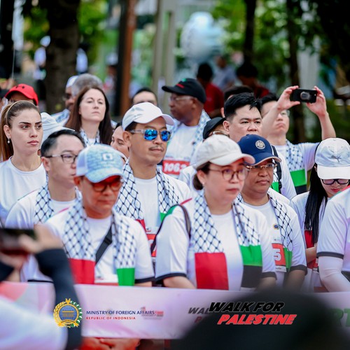 Race photo from WALK FOR PALESTINE
