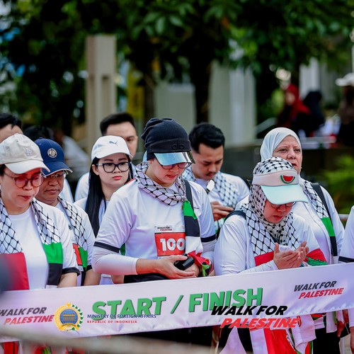 Race photo from WALK FOR PALESTINE