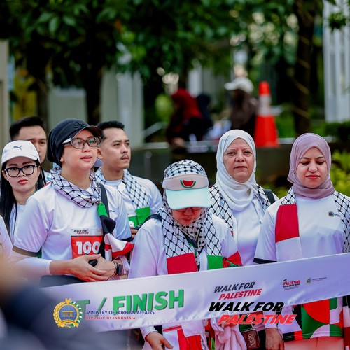 Race photo from WALK FOR PALESTINE