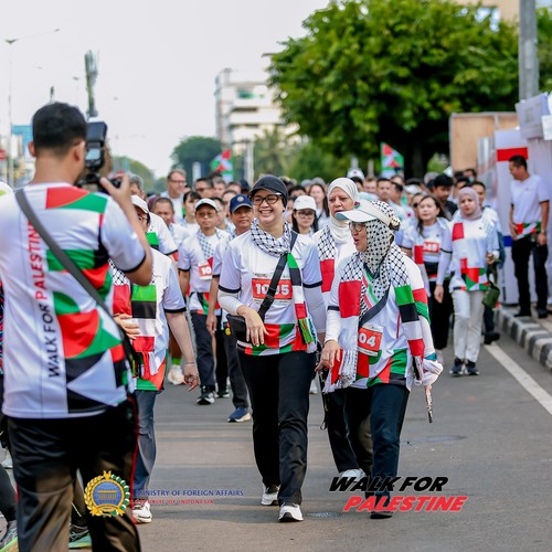 Race photo from WALK FOR PALESTINE