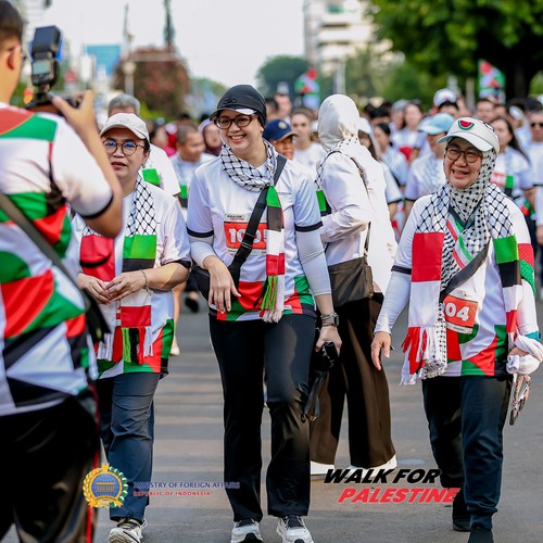 Race photo from WALK FOR PALESTINE