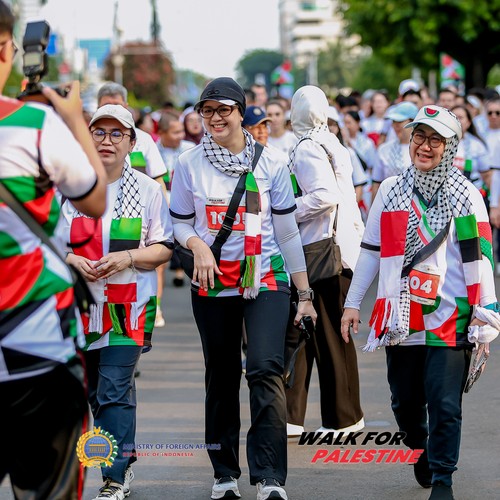 Race photo from WALK FOR PALESTINE