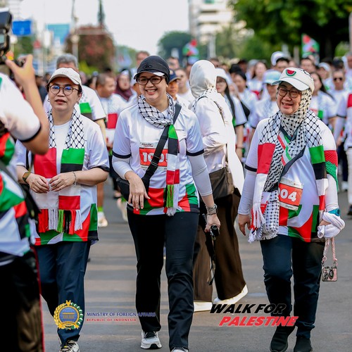Race photo from WALK FOR PALESTINE