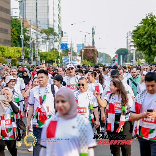 Race photo from WALK FOR PALESTINE