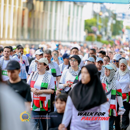 Race photo from WALK FOR PALESTINE
