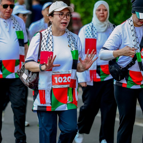 Race photo from WALK FOR PALESTINE