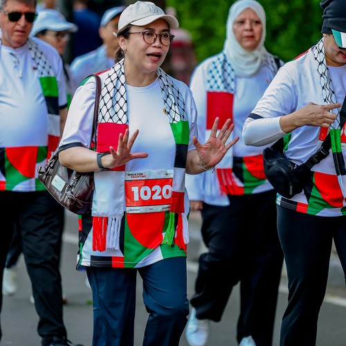 Race photo from WALK FOR PALESTINE