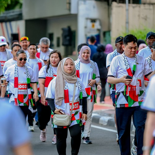 Race photo from WALK FOR PALESTINE