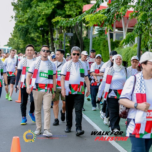Race photo from WALK FOR PALESTINE