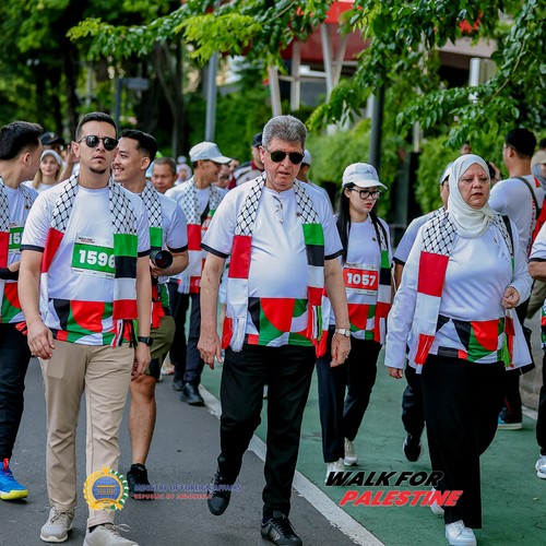 Race photo from WALK FOR PALESTINE