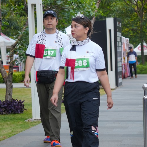 Race photo from WALK FOR PALESTINE