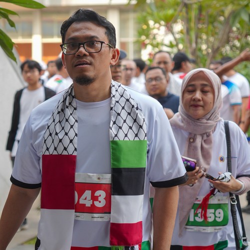 Race photo from WALK FOR PALESTINE