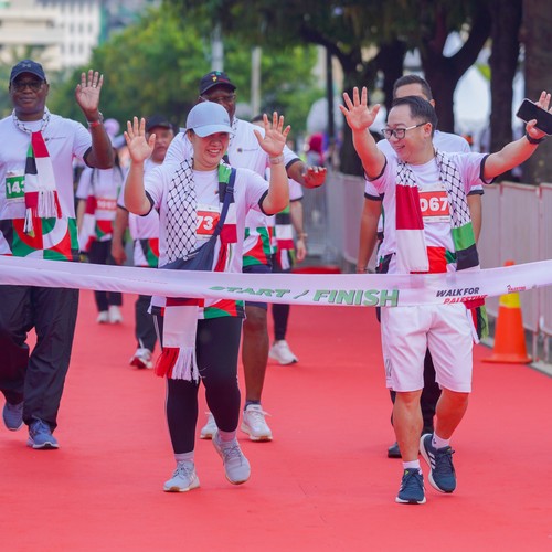 Race photo from WALK FOR PALESTINE