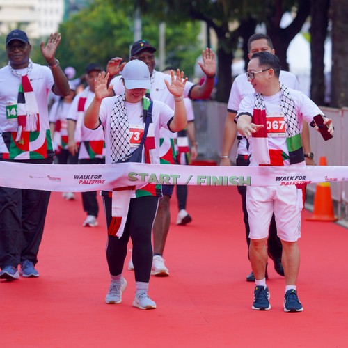 Race photo from WALK FOR PALESTINE