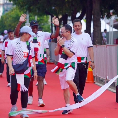 Race photo from WALK FOR PALESTINE