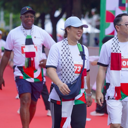 Race photo from WALK FOR PALESTINE