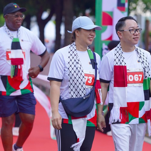 Race photo from WALK FOR PALESTINE