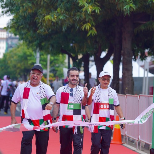 Race photo from WALK FOR PALESTINE