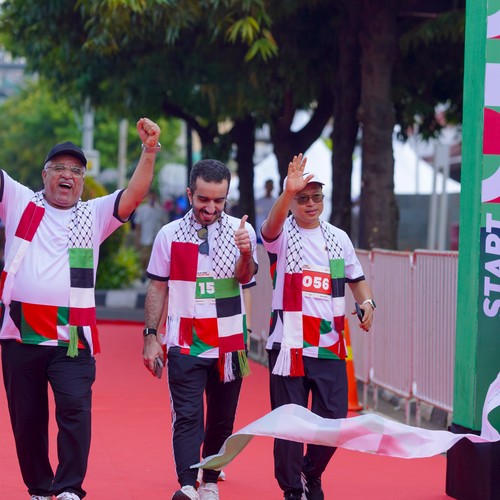 Race photo from WALK FOR PALESTINE