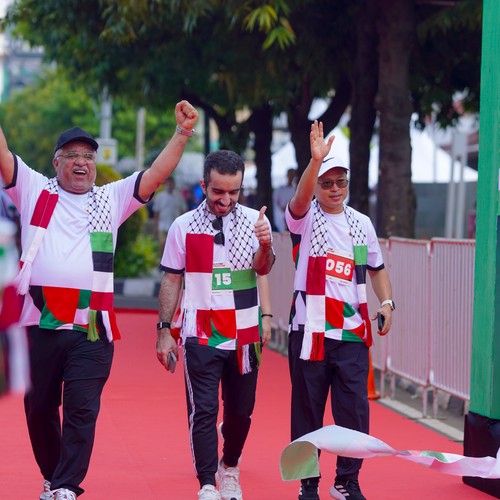 Race photo from WALK FOR PALESTINE