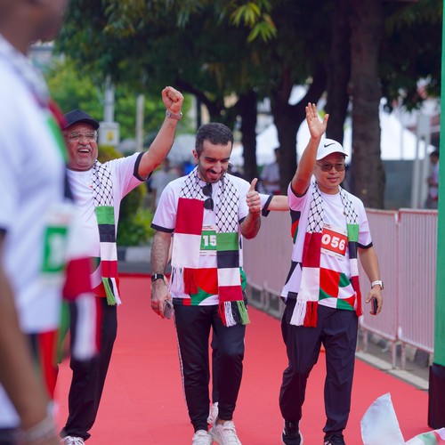 Race photo from WALK FOR PALESTINE