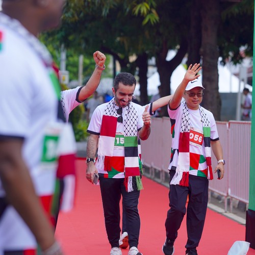 Race photo from WALK FOR PALESTINE