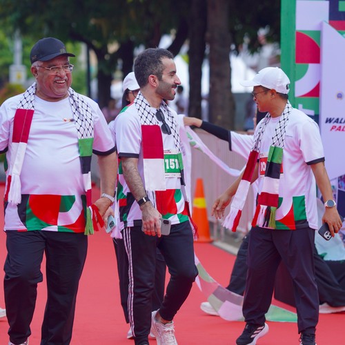Race photo from WALK FOR PALESTINE