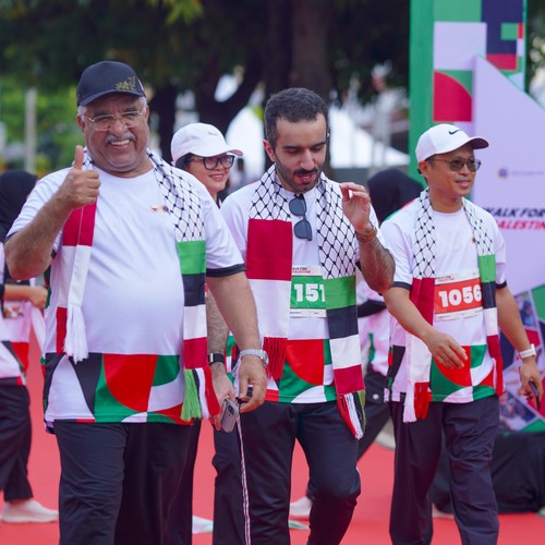 Race photo from WALK FOR PALESTINE