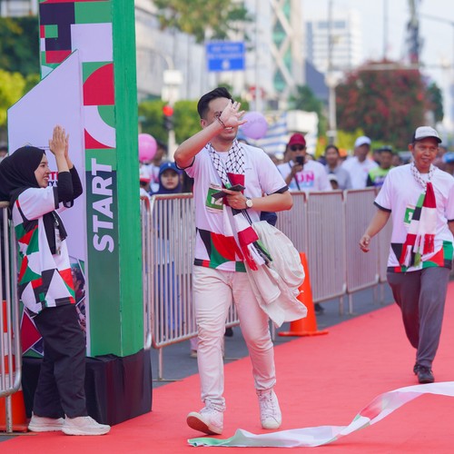 Race photo from WALK FOR PALESTINE