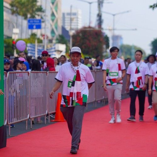 Race photo from WALK FOR PALESTINE