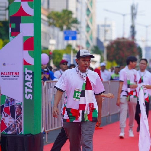 Race photo from WALK FOR PALESTINE