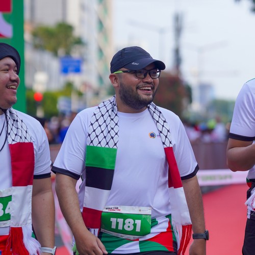Race photo from WALK FOR PALESTINE