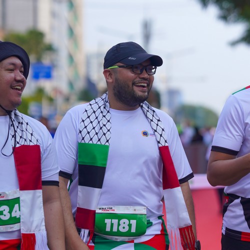 Race photo from WALK FOR PALESTINE