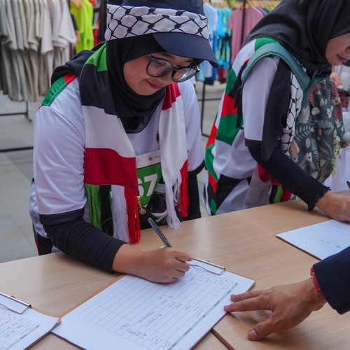 Race photo from WALK FOR PALESTINE