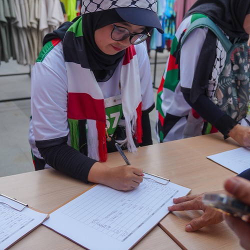 Race photo from WALK FOR PALESTINE