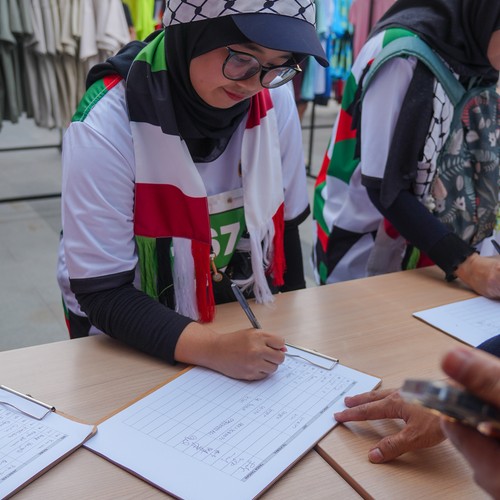 Race photo from WALK FOR PALESTINE