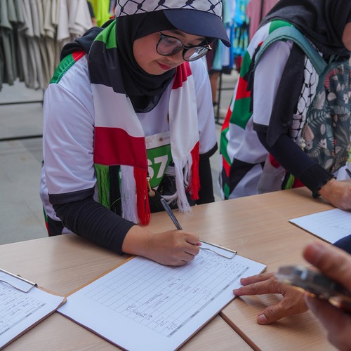 Race photo from WALK FOR PALESTINE