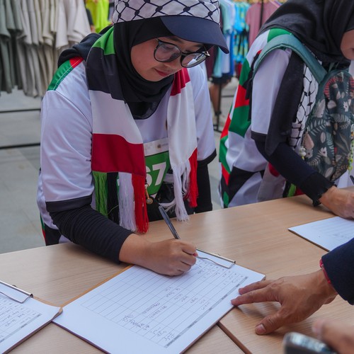 Race photo from WALK FOR PALESTINE