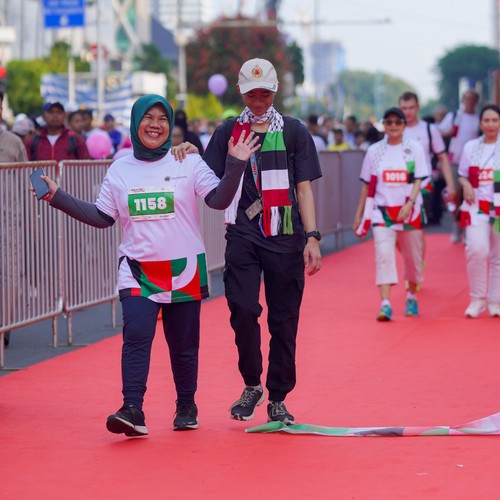Race photo from WALK FOR PALESTINE
