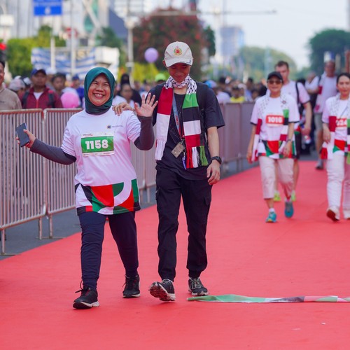 Race photo from WALK FOR PALESTINE