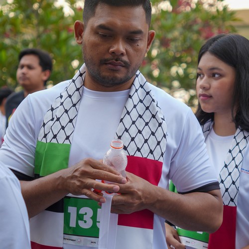 Race photo from WALK FOR PALESTINE