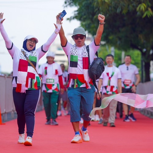 Race photo from WALK FOR PALESTINE