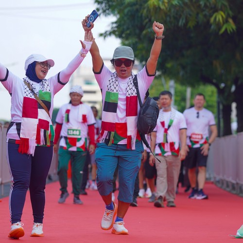 Race photo from WALK FOR PALESTINE