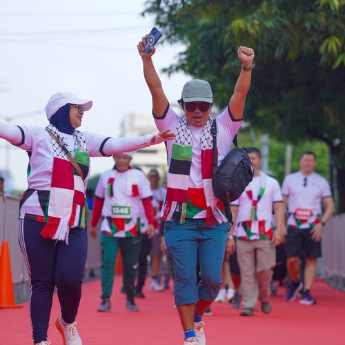Race photo from WALK FOR PALESTINE