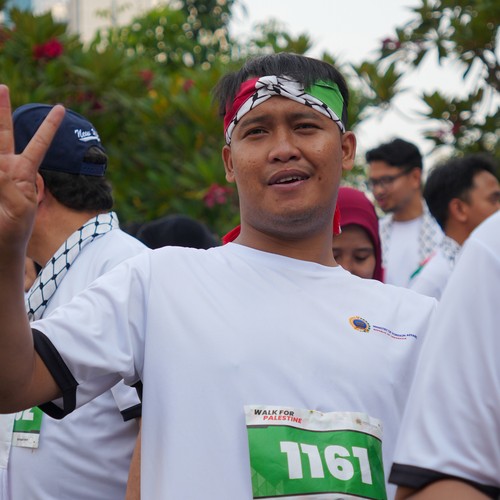Race photo from WALK FOR PALESTINE