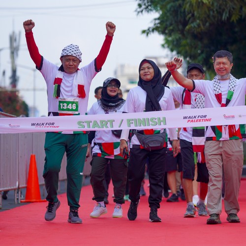 Race photo from WALK FOR PALESTINE