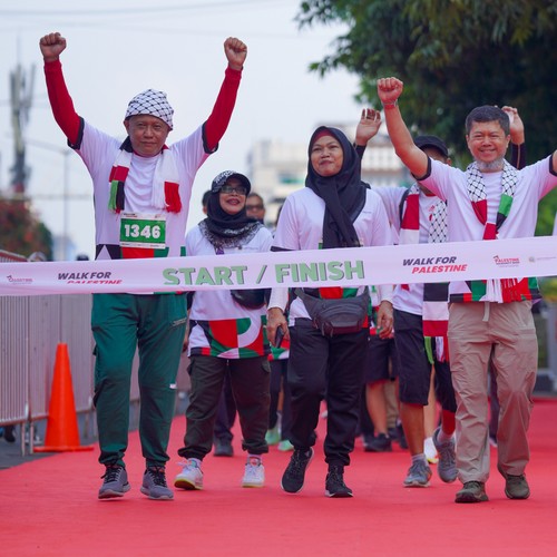 Race photo from WALK FOR PALESTINE