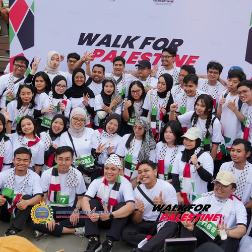 Race photo from WALK FOR PALESTINE