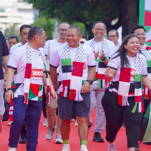 Race photo from WALK FOR PALESTINE