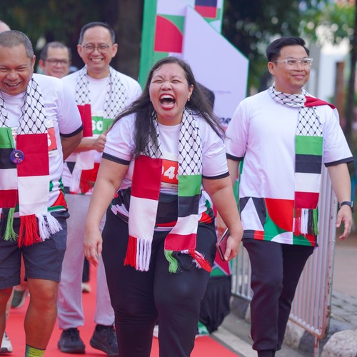 Race photo from WALK FOR PALESTINE